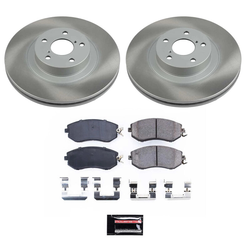 PSB Semi-Coated Rotor Kits - Power Stop 22-23 Toyota GR86 Front Semi-Coated Rotor Kit