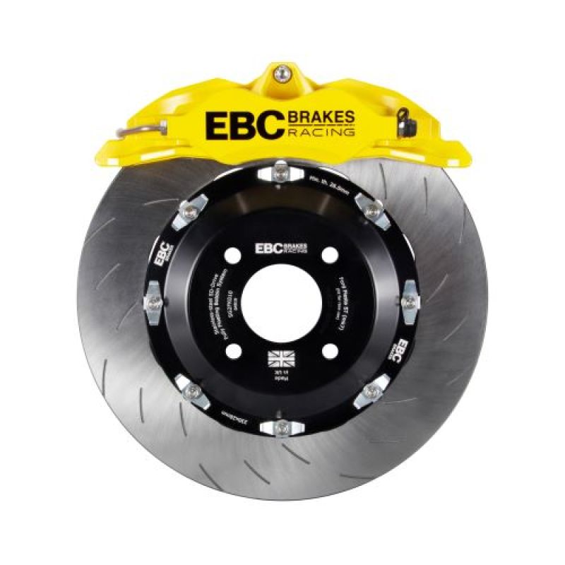 EBC Big Brake Kits - EBC Racing 12-17 Ford Fiesta ST (Mk7) Yellow Apollo-4 Calipers 330mm Rotors Front Big Brake Kit