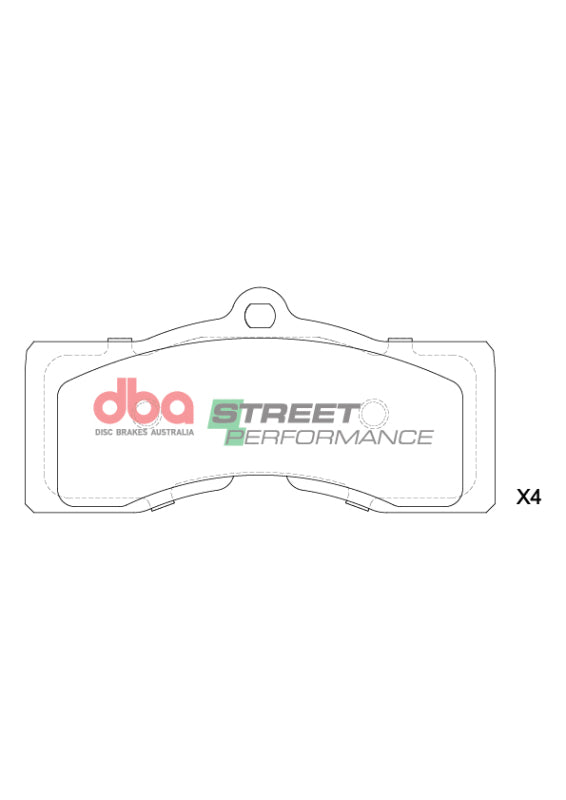 DBA SP Performance Brake Pads - DBA 70-82 Chevrolet Corvette SP Performance Front Brake Pads