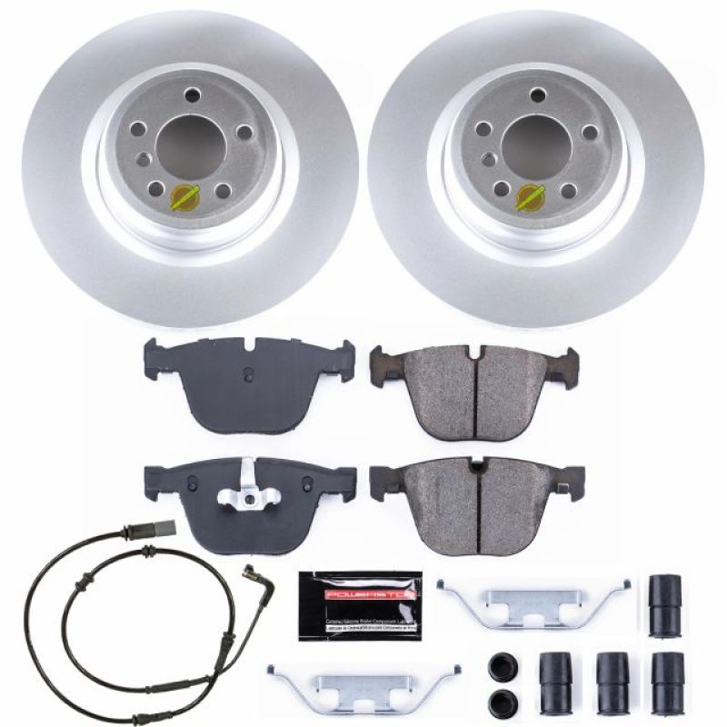 PSB Z23 Evolution Coated Kit - Power Stop 09-10 BMW 750i Rear Z23 Evolution Sport Coated Brake Kit