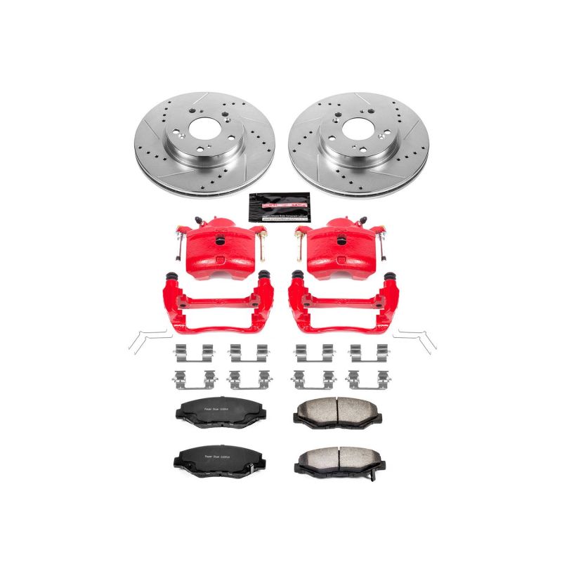 PSB Z36 Truck & Tow Kit w/Cals - Power Stop 2013 Acura ILX Front Z36 Truck & Tow Brake Kit w/Calipers