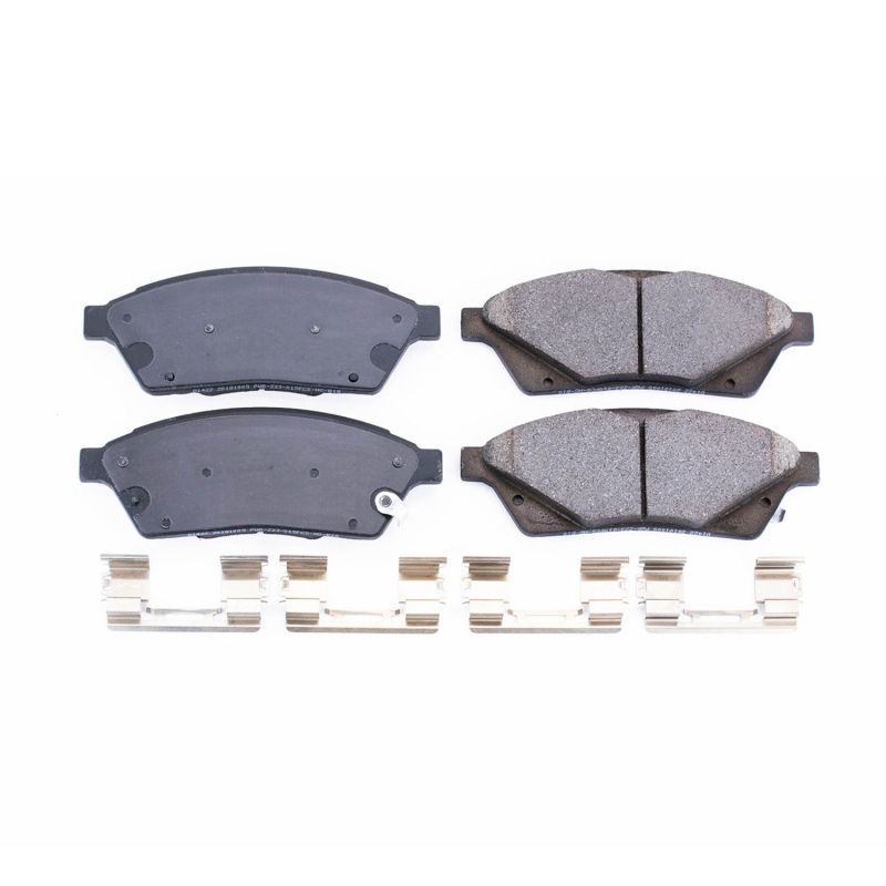 PSB Z17 Evolution Brake Pads - Power Stop 10-16 Cadillac SRX Front Z17 Evolution Ceramic Brake Pads w/Hardware