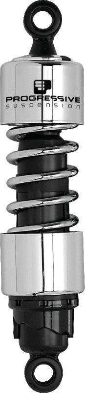PGR 412 Shocks - Progressive Harley 412 Series Shocks 13.5in - Chrome