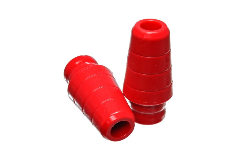 ES Bump Stops - Red - Energy Suspension 97-06 Jeep Wrangler TJ with 1 3/4 in lift Red Front Bump Stop Set (Set of 2)
