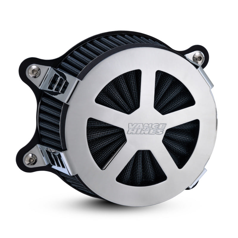 VAH Radiant V Air Intakes - Vance & Hines HD Touring 08-16 Radiant V Intake Chrome