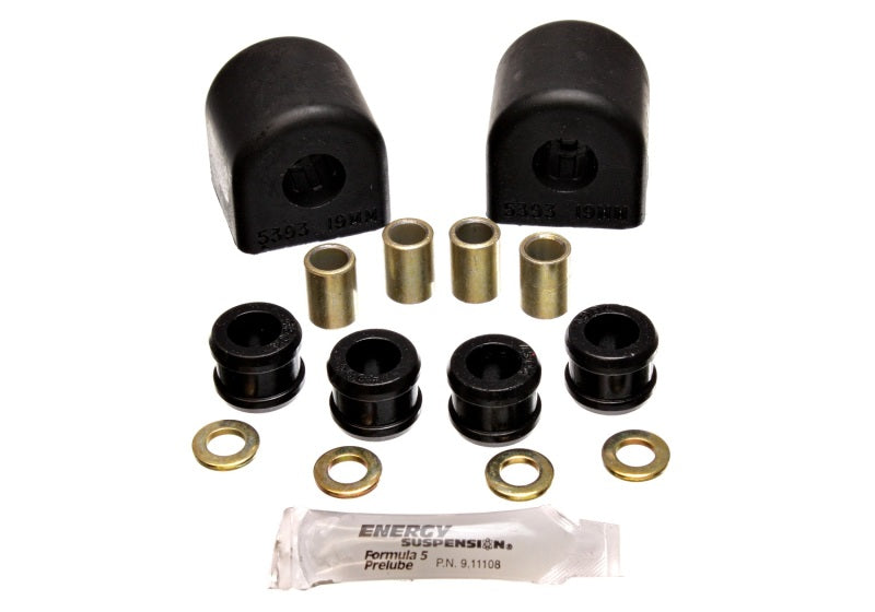 ES Sway Bar Bushings - Black - Energy Suspension 84-96 Chevy Corvette Black Reuse OE 19mm OD Rear Sway Bar Brackets