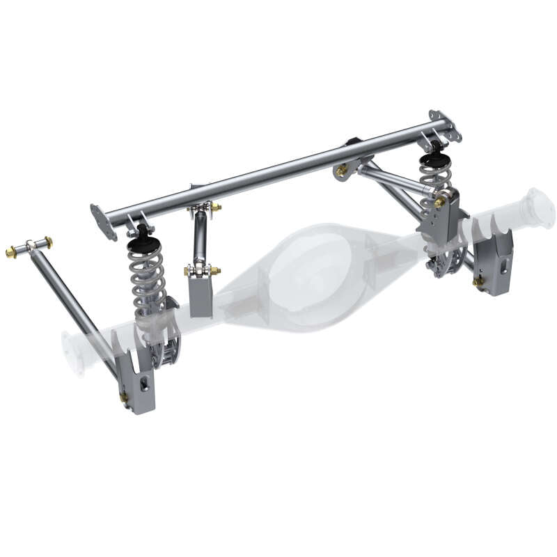 QAP Susp. Conversion System - QA1 HD Pro Rear Triangulated 4-Link Kit - Front Mount Single Adj Coilovers