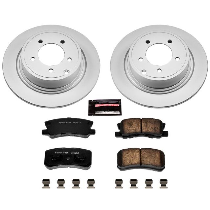 PSB Z17 Evolution Coated Kit - Power Stop 11-14 Chrysler 200 Rear Z17 Evolution Geomet Coated Brake Kit