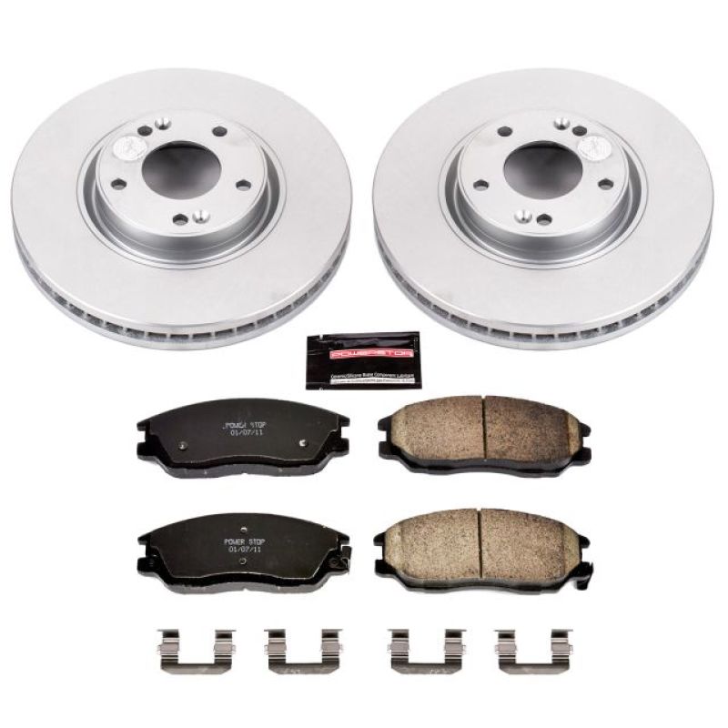 PSB Z17 Evolution Coated Kit - Power Stop 03-05 Hyundai XG350 Front Z17 Evolution Geomet Coated Brake Kit