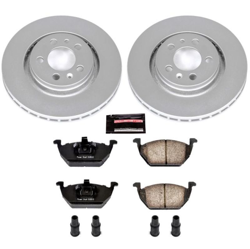 PSB Z23 Evolution Coated Kit - Power Stop 1998 Volkswagen Beetle Front Z23 Evolution Sport Coated Brake Kit