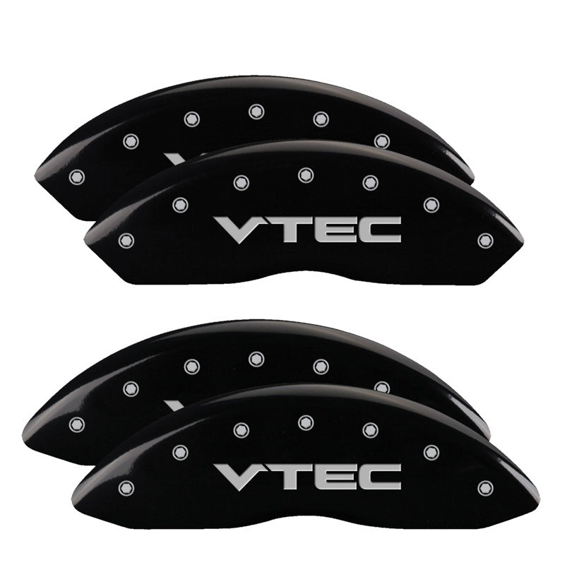 MGP Caliper Covers 4 Logo - MGP 4 Caliper Covers Engraved Front & Rear Vtech Black finish silver ch