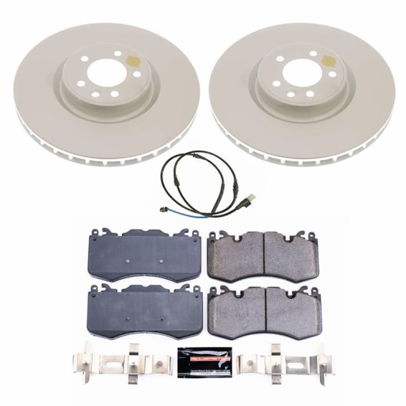 PSB Evolution Coated Rotor - Power Stop 10-13 Land Rover Range Rover Sport Front Z23 Coated Brake Kit