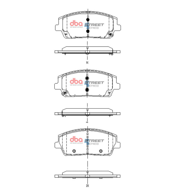 DBA Street Series Brake Pads - DBA 2020+ Hyundai Palisade Street Series Front Brake Pads