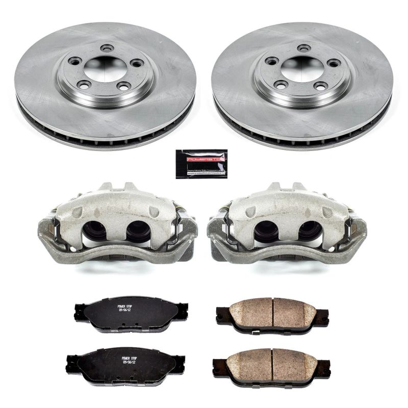 PSB Autospecialty Kit w/Cals - Power Stop 03-04 Jaguar S-Type Front Autospecialty Brake Kit w/Calipers