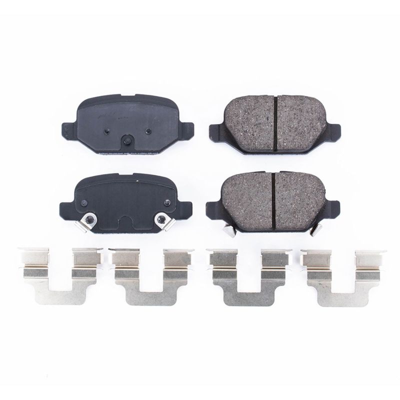 PSB Z17 Evolution Brake Pads - Power Stop 13-17 Fiat 500 Rear Z17 Evolution Ceramic Brake Pads w/Hardware