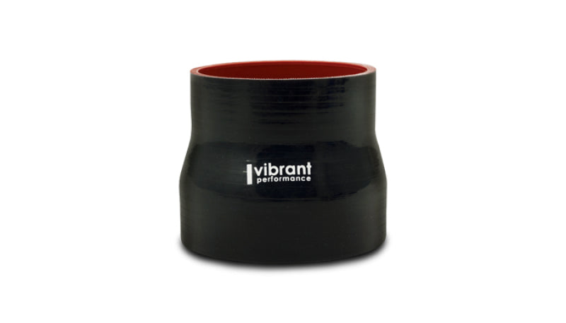 VIB 4 Ply Hoses - Vibrant Silicone Reducer Coupler 1.375in ID x 1.125in ID x 3.00in Long - Black