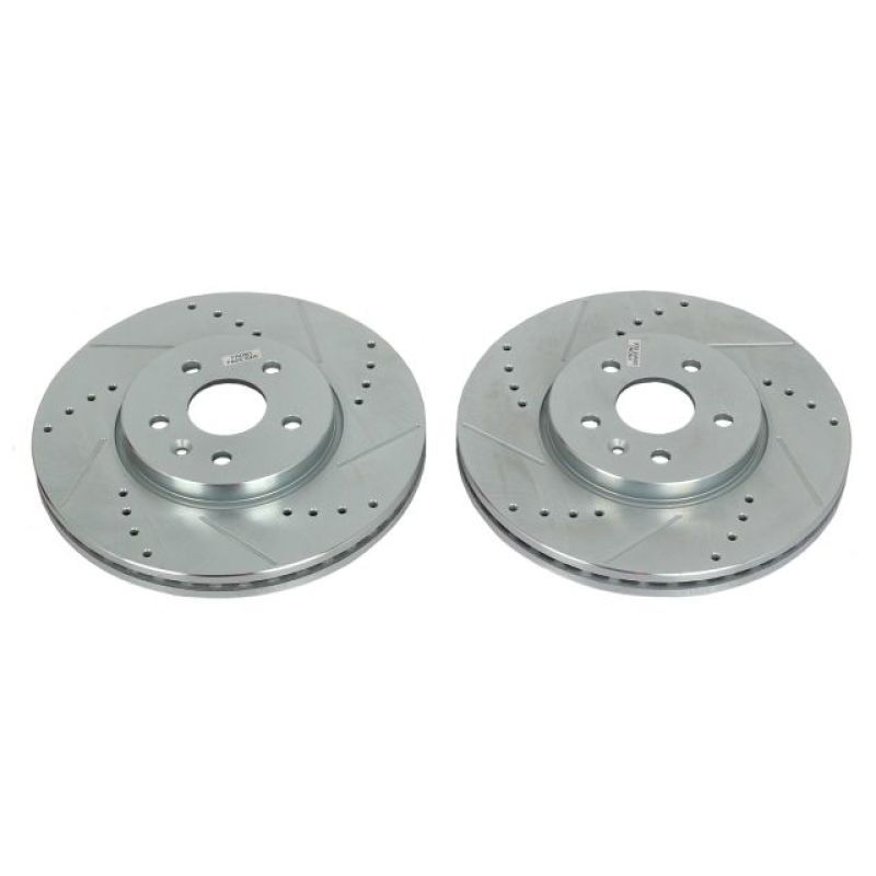PSB Evolution Drill/Slot Rotor - Power Stop 13-19 Buick Encore Front Evolution Drilled & Slotted Rotors - Pair