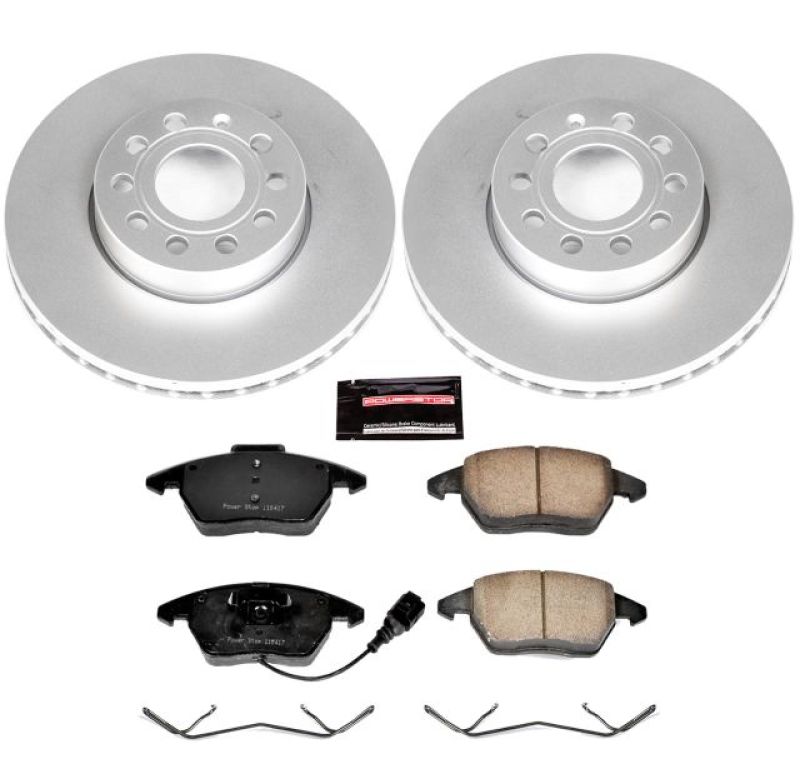 PSB Z23 Evolution Coated Kit - Power Stop 10-12 Audi A3 Front Z23 Evolution Sport Coated Brake Kit