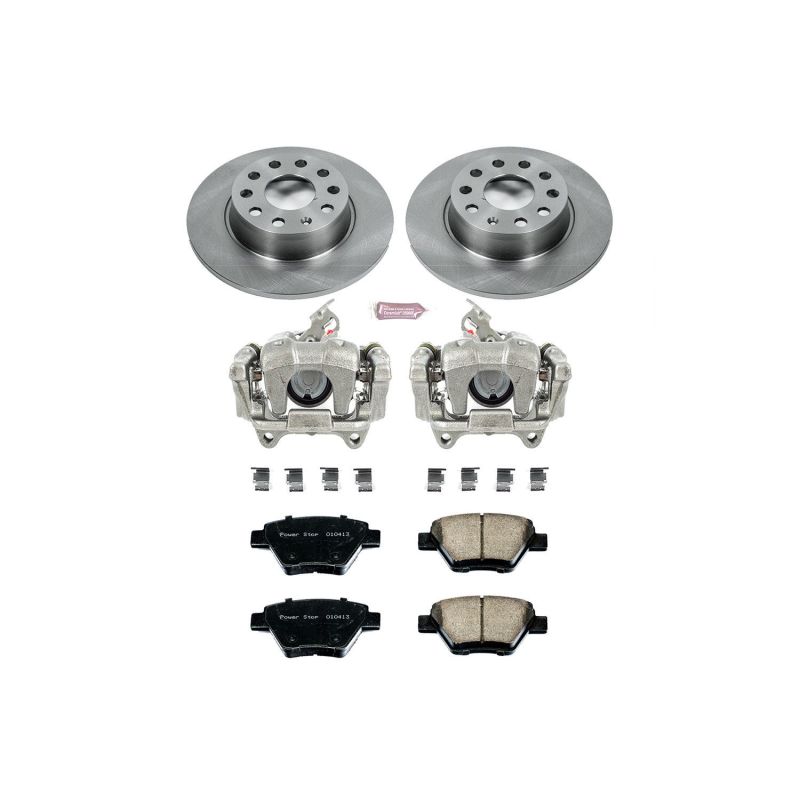 PSB Autospecialty Kit w/Cals - Power Stop 10-12 Audi A3 Rear Autospecialty Brake Kit w/Calipers