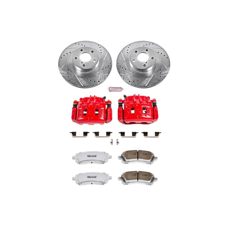 PSB Z26 Street Kit w/Cals - Power Stop 02-03 Subaru Impreza Front Z26 Street Warrior Brake Kit w/Calipers