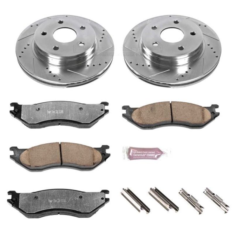 PSB Z36 Truck & Tow Kit - Power Stop 04-06 Dodge Durango Front Z36 Truck & Tow Brake Kit
