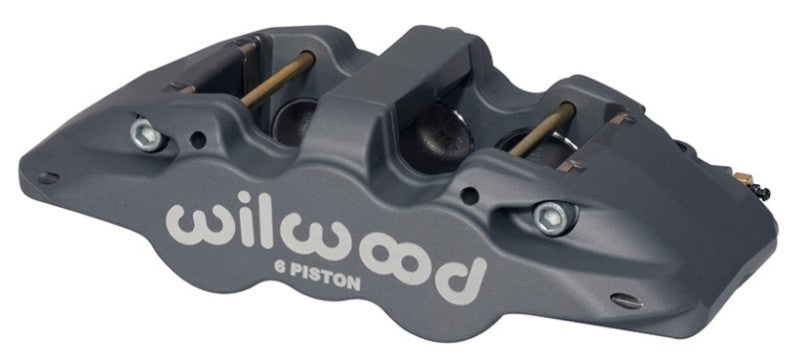 WIL Aero Caliper - Wilwood Caliper-Aero6-L/H - Black Anodize (.80 Thk Pad) 1.62/1.12/1.12in Pistons 1.25in Disc