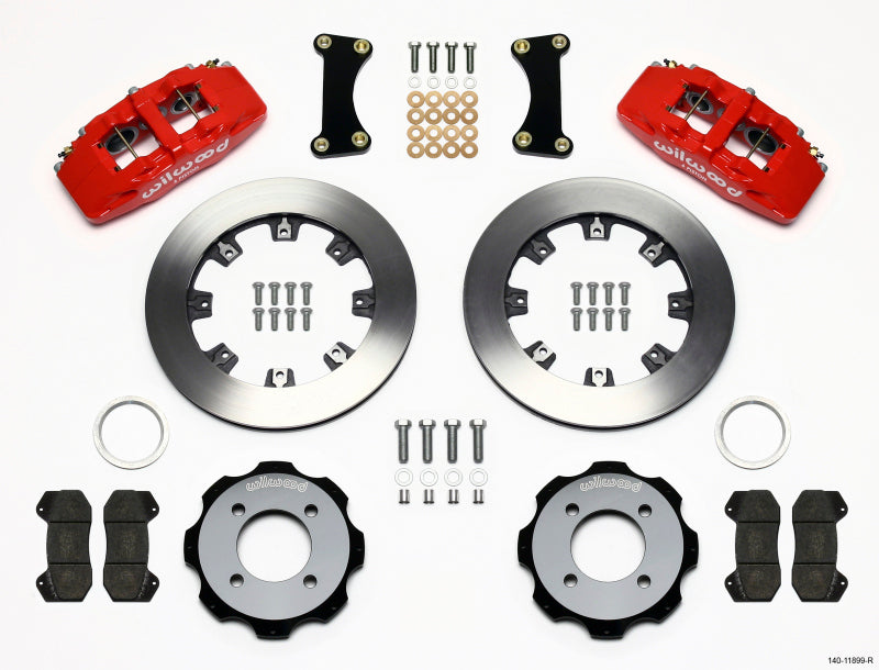 WIL Dynapro Brake Kit - Wilwood Dynapro 6 Front Hat Kit 12.19in Red 2011 Fiesta