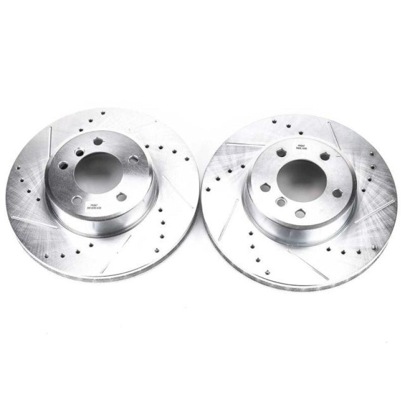 PSB Evolution Drill/Slot Rotor - Power Stop 04-06 BMW 525i Front Evolution Drilled & Slotted Rotors - Pair