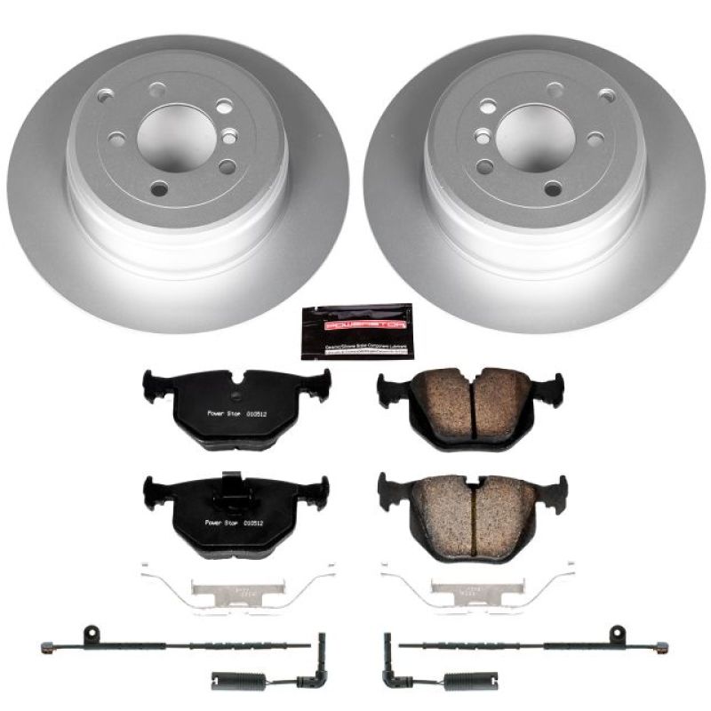 PSB Z23 Evolution Coated Kit - Power Stop 03-05 Land Rover Range Rover Rear Z23 Evolution Sport Coated Brake Kit