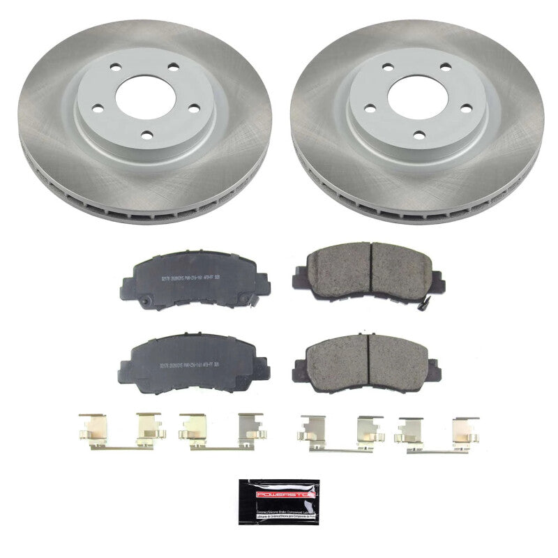 PSB Semi-Coated Rotor Kits - Power Stop 18-20 Mitsubishi Eclipse Cross Front Semi-Coated Rotor Kit