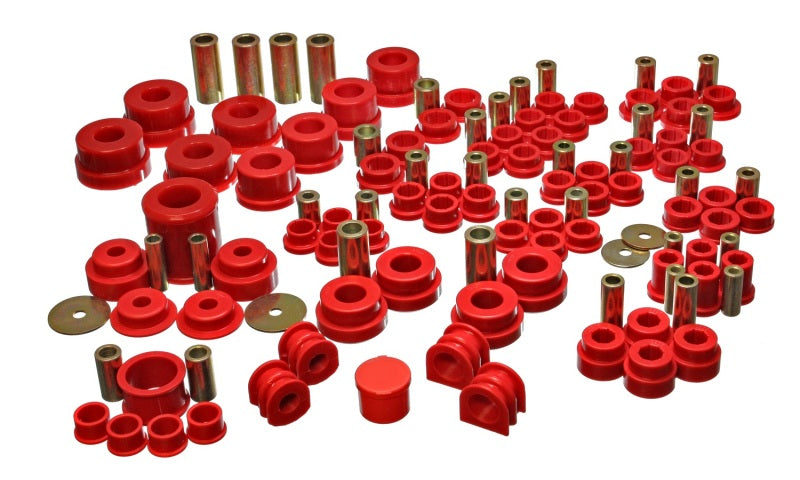 ES Hyper-Flex Sets - Red - Energy Suspension 02-09 Nissan 350Z / 03-07 Infiniti G35 Coupe Red Hyper-Flex Master Bushing Set
