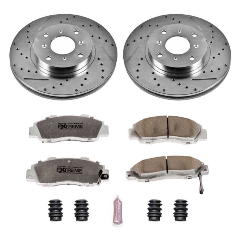 PSB Z26 Street Warrior Kit - Power Stop 93-96 Honda Prelude Front Z26 Street Warrior Brake Kit