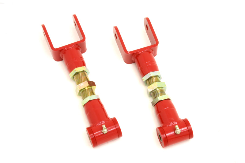 BMR Control Arms - BMR 79-04 Fox Mustang Upper Control Arms On-Car Adj. (Polyurethane) - Red