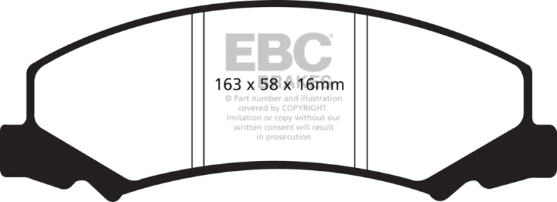 EBC Redstuff Brake Pad Sets - EBC 08-09 Buick Allure (Canada) 5.3 Redstuff Front Brake Pads