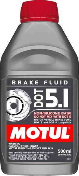 MOT Brake Fluid - DOT Fluid - Motul 1/2L Brake Fluid DOT 5.1