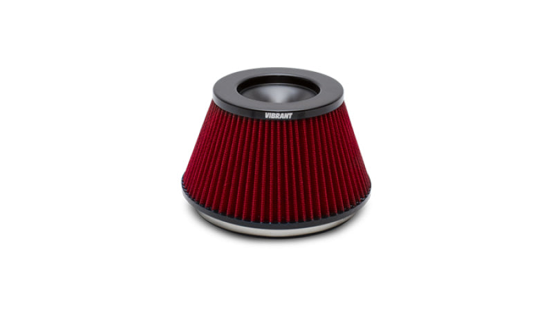 VIB Air Filters - Vibrant The Classic Perf Air Filter 5in OD Conex3-5/8in Tallx6in ID Bellmouth VelocityStack10950-52