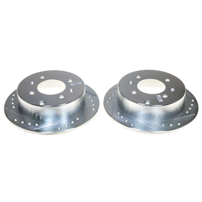 PSB Evolution Drill/Slot Rotor - Power Stop 01-05 Kia Optima Rear Evolution Drilled & Slotted Rotor - Pair