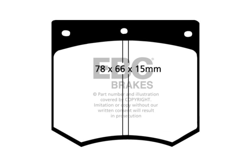 EBC Redstuff Brake Pad Sets - EBC 75-86 Ac 3000 3.0 Redstuff Front Brake Pads