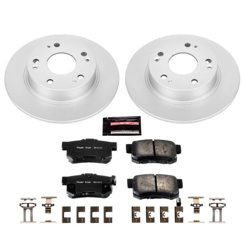 PSB Z17 Evolution Coated Kit - Power Stop 04-08 Acura TSX Rear Z17 Evolution Geomet Coated Brake Kit