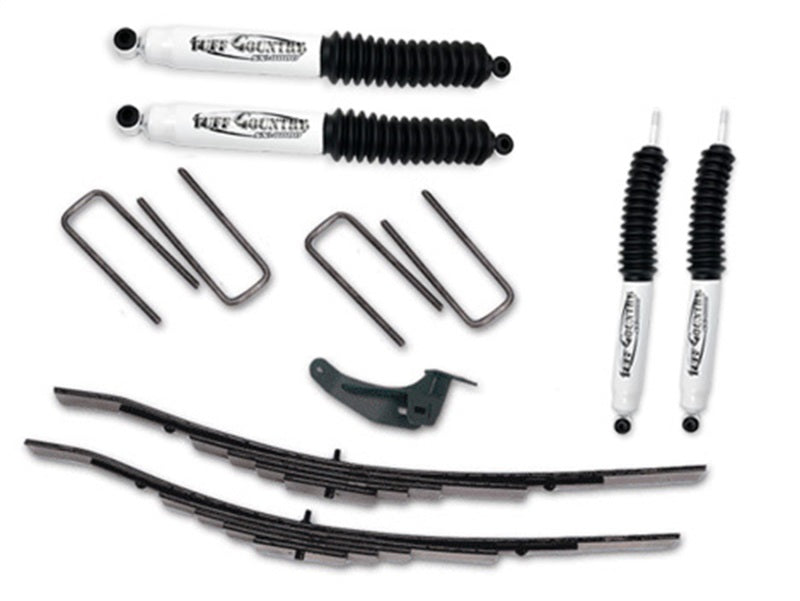TUF Front Leveling Kits - Tuff Country 00-04 F-250 Super Duty 4wd (w/351) 2.5in Level Kt Frt w/Leaf Springs 22963K (SX8000)