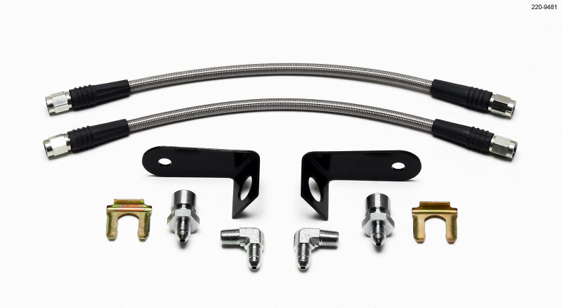 WIL Flexline Brake Hose - Wilwood Flexline Kit Front Kit Car w/FSL4 Caliper