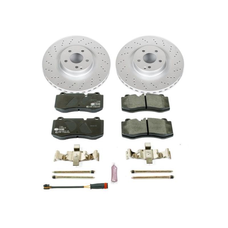 PSB Euro-Stop Kit - Power Stop 09-14 Mercedes-Benz CL550 Front Euro-Stop Brake Kit