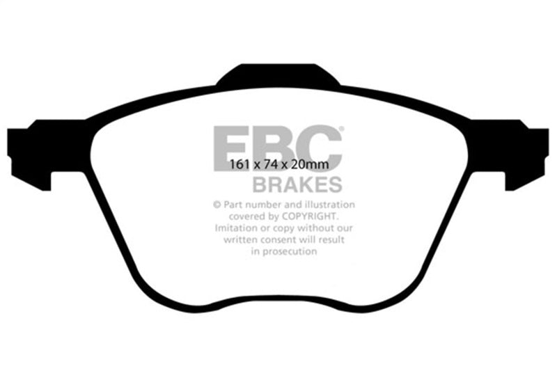 EBC Greenstuff Brake Pad Sets - EBC 01 Volkswagen Eurovan 2.8 (313mm) Greenstuff Front Brake Pads