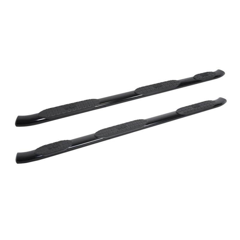 WES Nerf Bars - PRO TRAXX 5 - Westin 2019 Chevrolet Silverado Crew Cab w/ 6.5ft Bed PRO TRAXX 5 W2W Oval Nerf Step Bars - Black