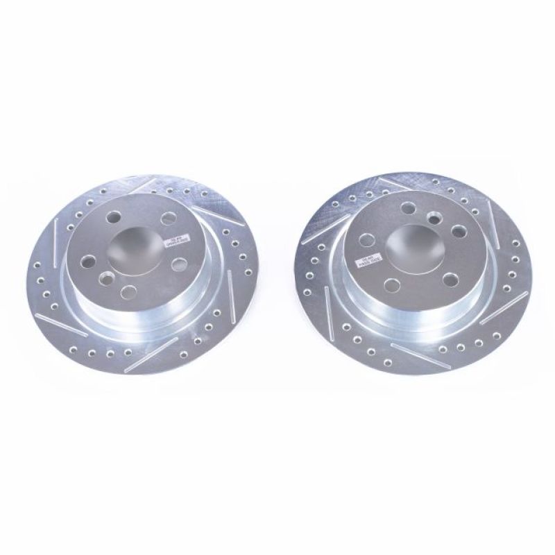 PSB Evolution Drill/Slot Rotor - Power Stop 14-18 BMW i3 Rear Evolution Drilled & Slotted Rotors - Pair