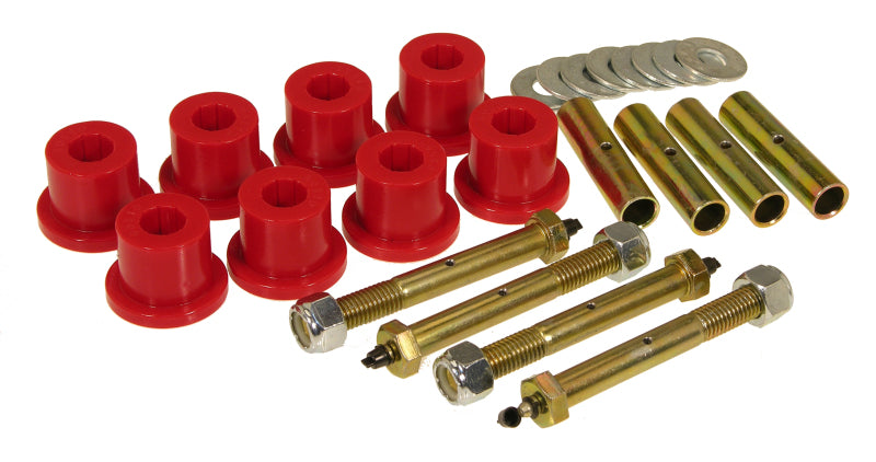 PRO Spring/Shackle Bush- Red - Prothane 87-96 Jeep YJ Front & Rear Main Spring Eye Bushings - Red