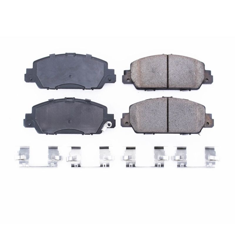 PSB Z17 Evolution Brake Pads - Power Stop 13-19 Honda Accord Front Z17 Evolution Ceramic Brake Pads w/Hardware