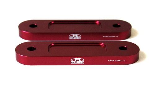 BX Bump Steer Kits - BLOX Honda S2000 Racing Front 12mm Thin Spacer Bump Steer Kit - Red (Lowered 1in and more)