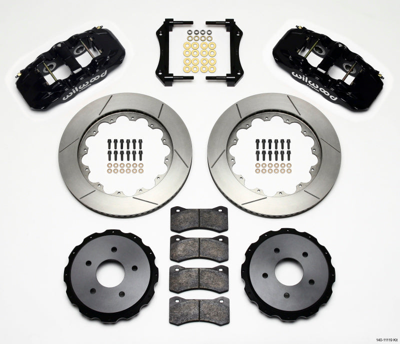 WIL Aero Brake Kit - Wilwood AERO4 Rear Kit 14.00in 97-04 Corvette C5/Z06 05-13 C6