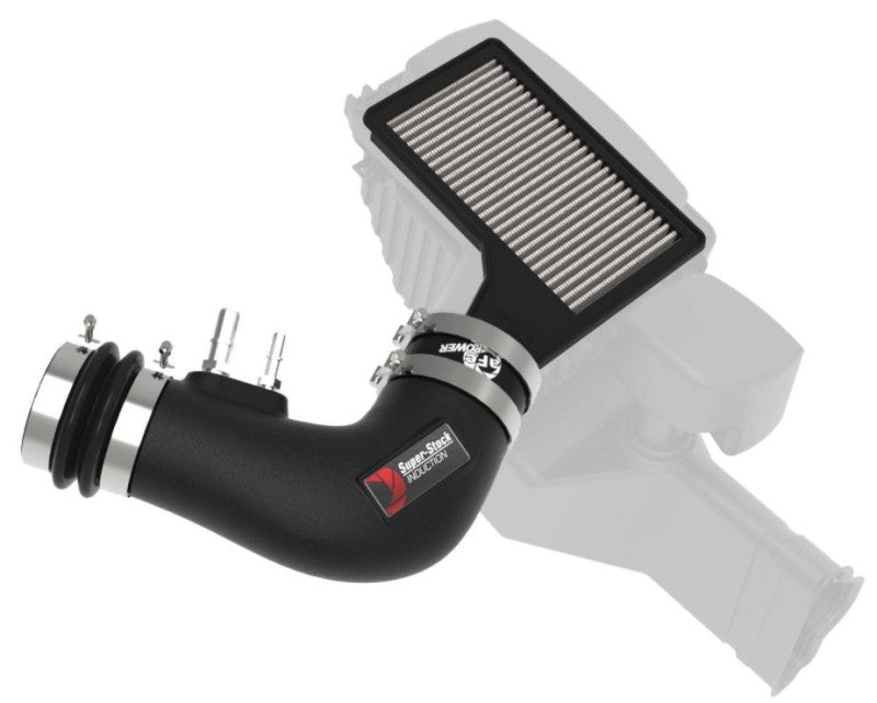 AFE Super Stock Induction System - aFe Super Stock Induction System Pro Dry S Media 15-17 Ford Mustang V6-3.7L